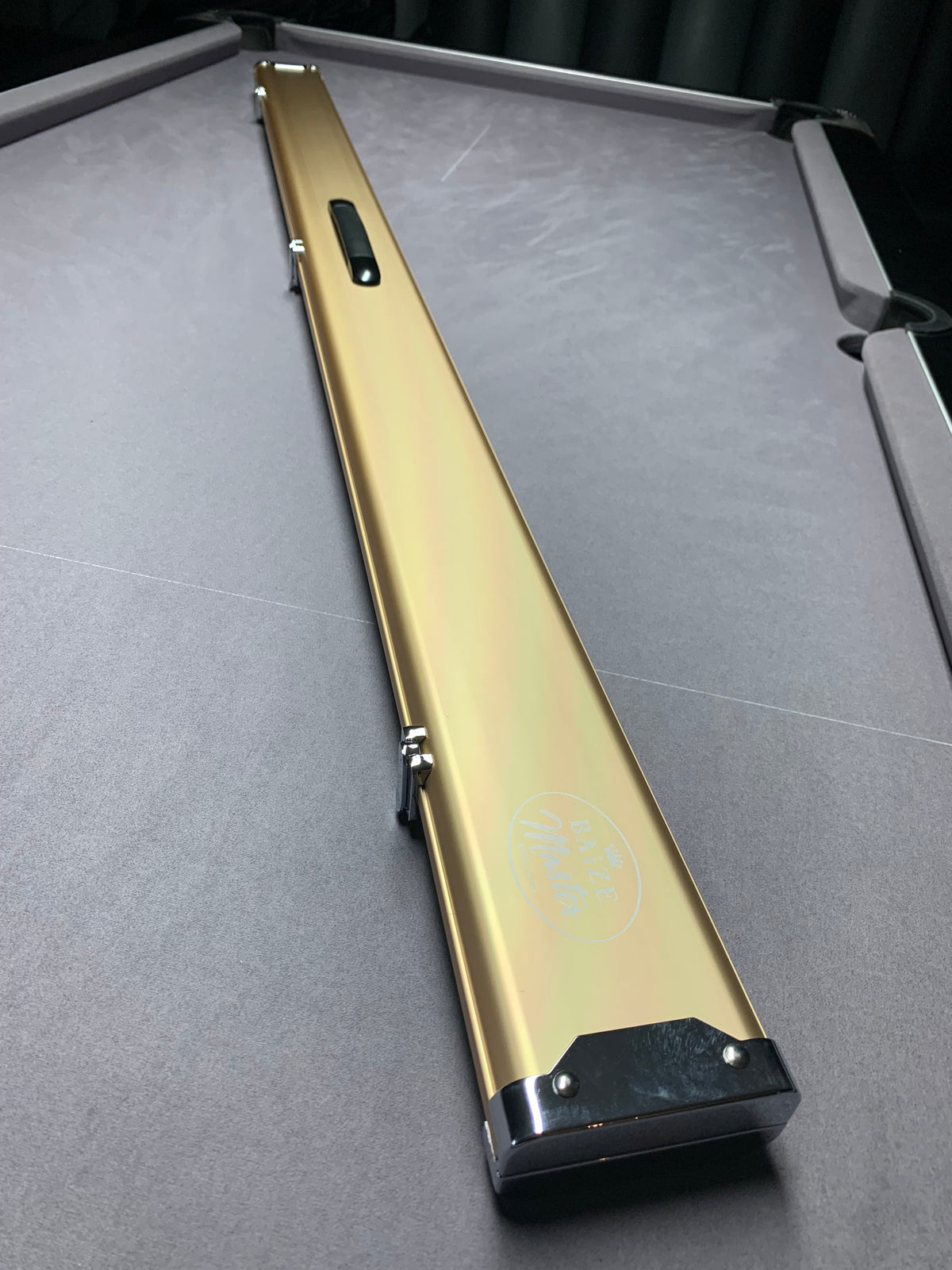 BAIZE MASTER SATIN LINE 1PC LUXURY ALUMINIUM CUE CASE - HOLDS 3 X 1PC CUES - ROSE GOLD