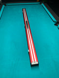Pro Line Silver Stripe Aliminium 3/4 Cue Case Red