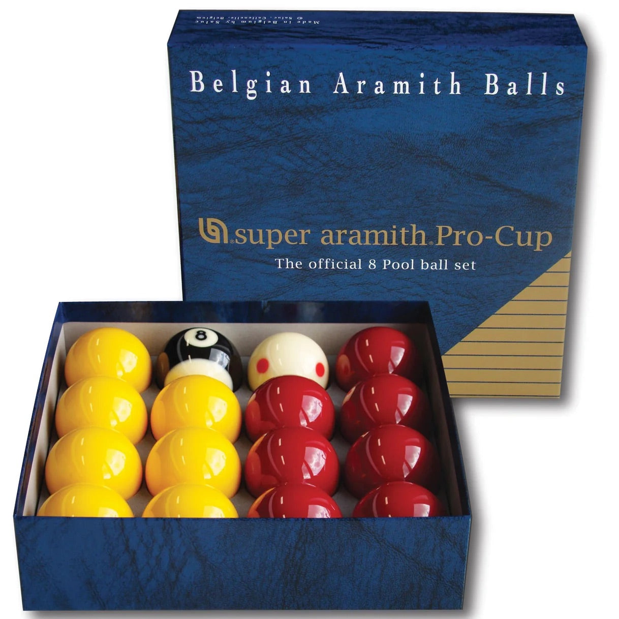 Super Aramith Pro-Cup Red & Yellow 2 Inch Balls